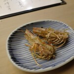 懐石料理 桝田 - 車海老の頭から揚げ