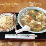 中華・永芳 - 北京メン（あんかけメン）+ミニチャーハン