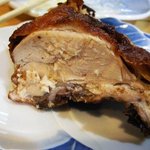 味処酒房なかむら - 若鶏半身揚げ・断面