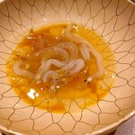 三谷 - 宍道湖産 白魚の黄味・葛餡