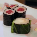 鮨 井上 - 広島菜巻と鉄火巻