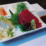 Gion Uemori - 汲み上げ湯葉とマグロのお刺身　yuba &tuna