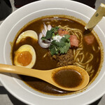 田所商店 タンタンメン部 - スパイス咖哩坦々麺 味噌玉子トッピング