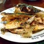 魚あらバター焼き