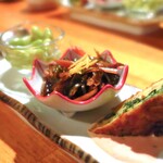 酉の - お通し3種