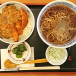 遊鶴 - そば屋のカツカレー丼セット ¥728+税