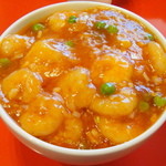 中国料理　王味 - エビチリ炒飯丼