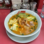 ラーメン山岡家 - 極旨もつ味噌ラーメン