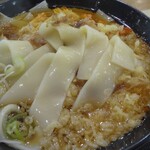 めん処 味里 きしめん うどん そば - 幅広きしめんアップ