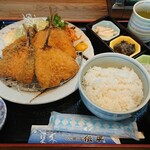 磯の香亭 - アジフライ定食¥1000+税