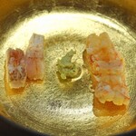 三谷 - 銚子産 赤ムツ と 長崎県壱岐産 車海老 の揚げもの