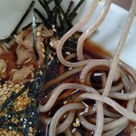 池袋壬生 - 刻み海苔の倍くらい太い蕎麦