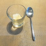 La Brianza - レモンとオレンジラム酒のグラニテ。おいしいお口直し