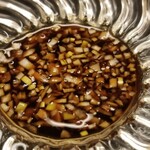 道人 - ③葱醤油
      葱醤油は虎河豚にジャストミート！