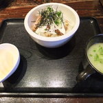 Tisanti Syou And Kositu Daining Guragara - ミニ地鶏チャーシュー丼(スープ付きで400円)
