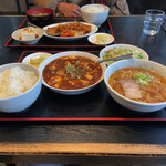 Inaba Shokudou - 麻婆豆腐定食＋ミニラーメン