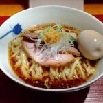 麺 みつヰ - 味玉 100円、生姜そば(中太手もみ麺) 900円 ♪