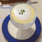 レストラン山崎 - 嶽きみの冷製スープ