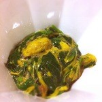 せっちゃんのエクスペリヤンスの家 - モロヘイヤと菊のおひたし