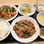 観行雲 - で　こーなりました
                                レバニラとか食べかけです…(*/□＼*)