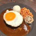 ミセスデンジャー - ザ・ハンバーグ（180g 1,200円）
トッピング・目玉（100円）