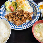 Yakiniku No Kawahara - 豚しょうが焼き定食＝７４８円 税込