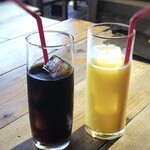 ハーブガーデン プティール倶楽部 伊都国 - ◆ドリンクは選べますので「アイスコーヒー」と「オレンジジュース」を。