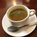 チンタジャワカフェ - ランチセットのスープ