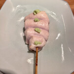 オオクサ - つくば茜鳥のささみさび焼きで焼鳥スタート　もうすっかりおなじみになりました