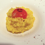 オオクサ - 締めは可愛らしい熊野地鶏のリゾットです　これはかなりの人気ですね