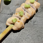 とり茶太郎 - ほろほろ鳥のささみサビ焼き　何だか二周目に入った感があります