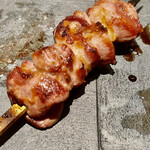 とり茶太郎 - 比内地鶏のおたふく　前回はタレでしたが今日は塩です　塩も旨いなぁ