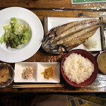 ぐろっと - 釣りサバの開き定食・800円