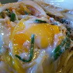 つだ - 玉子は温泉卵状態で乗っかっています！
