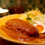 Puruchino SHIN - 自家製ハンバーグランチ デミグラスソース
      (たまごスープ･ご飯付 ご飯お代わり自由 税込900円)