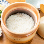 Earthen pot silver rice