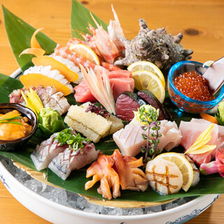 Enjoy freshly caught seafood as sashimi delivered daily by air!