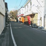 手打ちラーメン 森清 - のぼりが立ってる！生存確認！てかこののぼりが無いと場所を見失う・・・