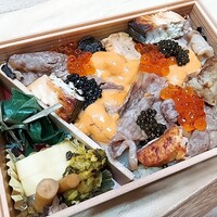 はらまさ - ⚫ローストビーフ、キャビア、雲丹、いくら、フォアグラ、トリュフ、白身魚