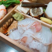 はらまさ - ⚫鯛の昆布〆　肝ソース