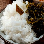 Katsusen - 大盛ご飯とサービスの高菜