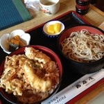 西原屋 - 穴子天丼＆そば