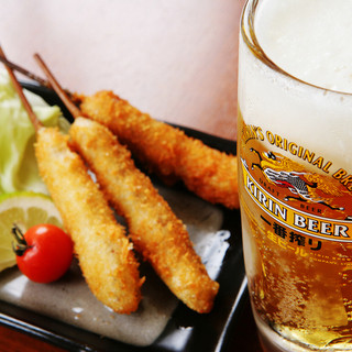 串かつ20種食べ放題＋ドリンク飲み放題コースが3480円税抜