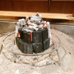 柳家 - 内側が備長炭、外側に黒炭を使う囲炉裏の魔法d(^_^o)