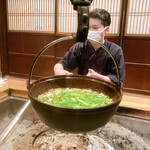 柳家 - 鴨とセリのお鍋