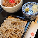 乙蕎麦 - ミニ丼セット 粗挽きせいろ