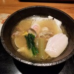 Totonoya Gonkichi - 帆立、アサリ、鯛のトリプルスープ 1100円
