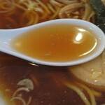 Chuukasoba Jinshichi - 見た目と裏腹にかなり煮干しが効いたスープでした(^^)