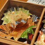 川秋 - ✿茄子の和え物　✿赤魚焼き物・・塩辛かった