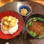 江戸前晋作 - かき揚げの天丼